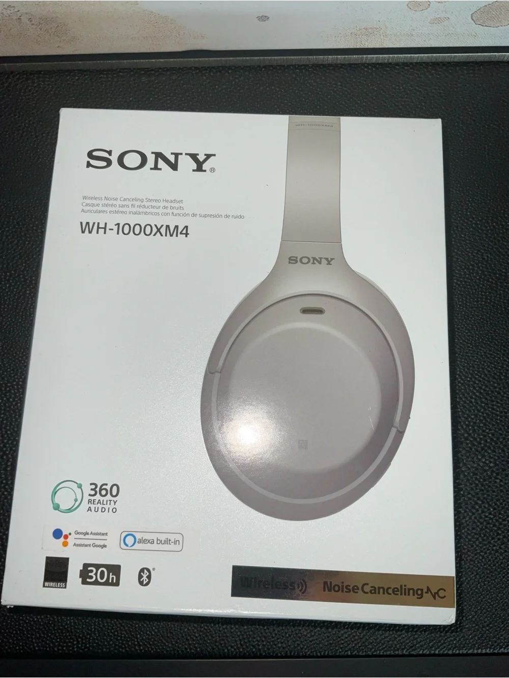Sony WH-1000XM4 Wireless Headphones - Silver/Gray